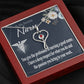 Deep Respect Heart Scope Necklace Red Swarovski Crystal Adjustable Chain 18-22"-Express Your Love Gifts