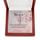 To a Wonderful Nurse Heart Scope Necklace Red Swarovski Crystal Adjustable Chain 18-22"-Express Your Love Gifts