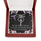 My Nurse, My Angel Heart Scope Necklace Red Swarovski Crystal Adjustable Chain 18-22"-Express Your Love Gifts