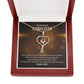 Rockstar Caregiver Heart Scope Necklace Red Swarovski Crystal Adjustable Chain 18-22"-Express Your Love Gifts
