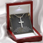 Personalized To Mom You Are Chosen Cross Card Necklace w Stainless Steel Pendant-Express Your Love Gifts