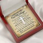 For Our Marriage Cross Card Necklace w Stainless Steel Pendant-Express Your Love Gifts