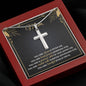 Personalized To Mom You Are Chosen Cross Card Necklace w Stainless Steel Pendant-Express Your Love Gifts