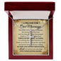 For Our Marriage Cross Card Necklace w Stainless Steel Pendant-Express Your Love Gifts