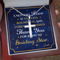 Personalized To Mom Guiding Star Cross Card Necklace w Stainless Steel Pendant-Express Your Love Gifts