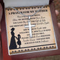 To Mom Prayer For My Mother Cross Card Necklace w Stainless Steel Pendant-Express Your Love Gifts