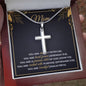 Personalized To Mom You Are Chosen Cross Card Necklace w Stainless Steel Pendant-Express Your Love Gifts