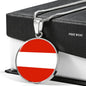 Austria Flag Necklace Austria Flag Stainless Steel or 18k Gold 18-22" - Express Your Love Gifts
