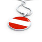 Austria Flag Necklace Austria Flag Stainless Steel or 18k Gold 18-22" - Express Your Love Gifts