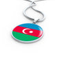 Azerbaijan Flag Necklace Azerbaijan Flag Stainless Steel or 18k Gold 18-22" - Express Your Love Gifts
