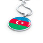 Azerbaijan Flag Necklace Azerbaijan Flag Stainless Steel or 18k Gold 18-22" - Express Your Love Gifts
