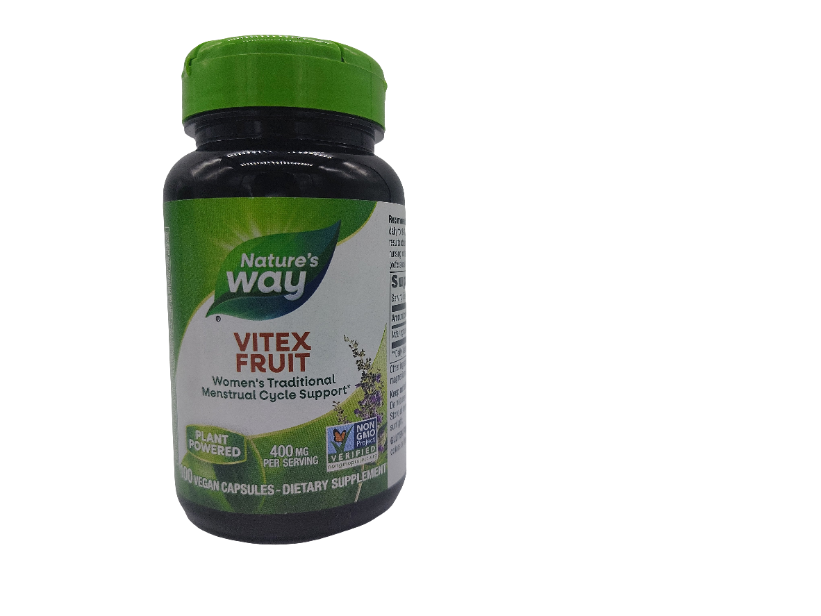 Nature’s Way Vitex Fruit 400 mg Vegan Capsules 100-Count Pack of 6-Express Your Love Gifts