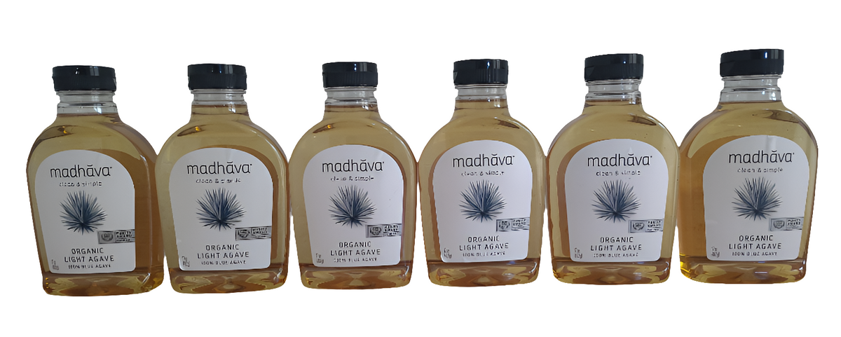 Madhava Organic Agave Nectar Golden Light, 17 Oz (Pack of 6) – Naturally Sweet, Low Glycemic Index, Non-GMO-Express Your Love Gifts