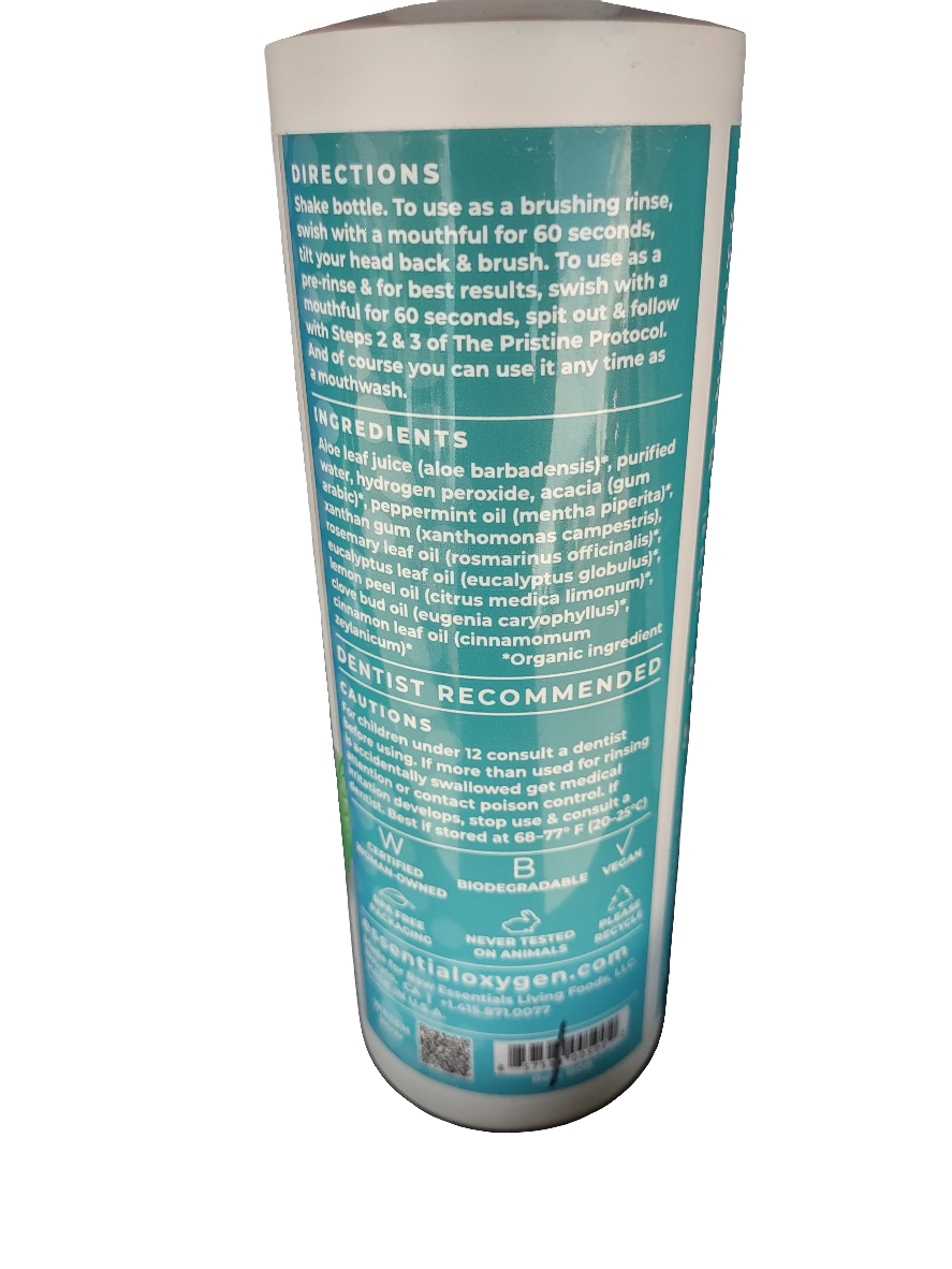 Essential Oxygen Peppermint Brushing Rinse, 16oz, 2-Pack-Express Your Love Gifts