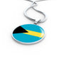 Bahamas Flag Necklace Bahamas Flag Stainless Steel or 18k Gold 18-22" - Express Your Love Gifts