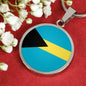 Bahamas Flag Necklace Bahamas Flag Stainless Steel or 18k Gold 18-22" - Express Your Love Gifts
