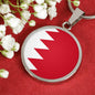 Bahrain Flag Necklace Bahrain Flag Stainless Steel or 18k Gold 18-22" - Express Your Love Gifts