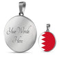 Bahrain Flag Necklace Bahrain Flag Stainless Steel or 18k Gold 18-22" - Express Your Love Gifts