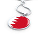 Bahrain Flag Necklace Bahrain Flag Stainless Steel or 18k Gold 18-22" - Express Your Love Gifts