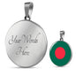 Bangladesh Flag Necklace Bangladesh Flag Stainless Steel or 18k Gold 18-22" - Express Your Love Gifts