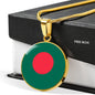 Bangladesh Flag Necklace Bangladesh Flag Stainless Steel or 18k Gold 18-22" - Express Your Love Gifts
