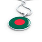 Bangladesh Flag Necklace Bangladesh Flag Stainless Steel or 18k Gold 18-22" - Express Your Love Gifts