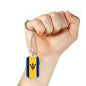 Barbados Flag Necklace Barbados Flag Stainless Steel or 18k Gold Dog Tag 24" - Express Your Love Gifts