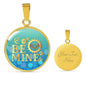 Be Mine Circle Necklace Stainless Steel or 18k Gold 18-22" - Express Your Love Gifts