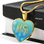 Be Mine Necklace Stainless Steel or 18k Gold Heart Pendant 18-22" - Express Your Love Gifts