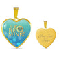 Be Mine Necklace Stainless Steel or 18k Gold Heart Pendant 18-22" - Express Your Love Gifts