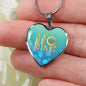 Be Mine Necklace Stainless Steel or 18k Gold Heart Pendant 18-22" - Express Your Love Gifts