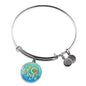 Be Mine Stainless Steel or 18k Gold Circle Bangle Bracelet - Express Your Love Gifts
