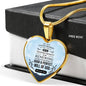 Be Not Conformed Romans Necklace Stainless Steel or 18k Gold Heart Pendant 18-22" - Express Your Love Gifts