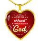 Bible Verse Necklace Be Not Troubled Stainless Steel or 18k Gold Pendant 18-22" - Express Your Love Gifts