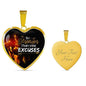 Be Stronger Than Your Excuses Necklace Motivational Heart Pendant Stainless Steel or 18k Gold Adjustable 18-22"-Express Your Love Gifts