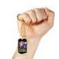 Be Stronger Than Your Excuses Stainless Steel or 18k Gold Dog Tag 24" Chain-Express Your Love Gifts