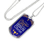Beautiful Life Communion Gift Stainless Steel or 18k Gold Dog Tag 24" Chain-Express Your Love Gifts