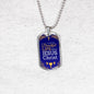 Beautiful Life Communion Gift Stainless Steel or 18k Gold Dog Tag 24" Chain-Express Your Love Gifts