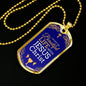 Beautiful Life Communion Gift Stainless Steel or 18k Gold Dog Tag 24" Chain-Express Your Love Gifts