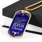 Beautiful Life Communion Gift Stainless Steel or 18k Gold Dog Tag 24" Chain-Express Your Love Gifts
