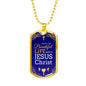 Beautiful Life Communion Gift Stainless Steel or 18k Gold Dog Tag 24" Chain-Express Your Love Gifts