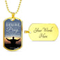 Believe And You Will Receive Bible Necklace Stainless Steel or 18k Gold Dog Tag W 24-Express Your Love Gifts