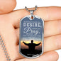 Believe And You Will Receive Bible Necklace Stainless Steel or 18k Gold Dog Tag W 24-Express Your Love Gifts