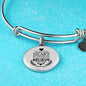 Believe In God Scripture Stainless Steel or 18k Gold Circle Bangle Bracelet-Express Your Love Gifts