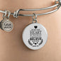 Believe In God Scripture Stainless Steel or 18k Gold Circle Bangle Bracelet-Express Your Love Gifts