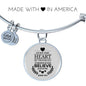 Believe In God Scripture Stainless Steel or 18k Gold Circle Bangle Bracelet-Express Your Love Gifts