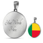 Benin Flag Necklace Benin Flag Stainless Steel or 18k Gold 18-22" - Express Your Love Gifts