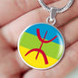 Berber Flag Necklace Benin Flag Stainless Steel or 18k Gold 18-22" - Express Your Love Gifts