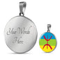 Berber Flag Necklace Benin Flag Stainless Steel or 18k Gold 18-22" - Express Your Love Gifts