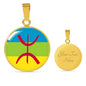 Berber Flag Necklace Benin Flag Stainless Steel or 18k Gold 18-22" - Express Your Love Gifts